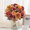 3 Pcs Fall Flowers Artificial Mums Silk Chrysanthemum Rose Daisy Bouquet Fake Mum Faux Floral Arrangements Home Indoor Outdoor Planter Decor Party Wedding Table Autumn Decoration